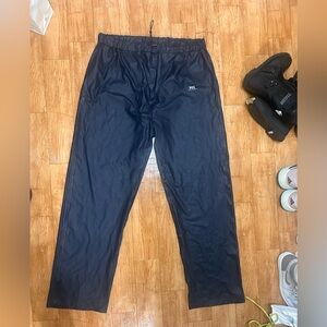 HELLY HANSEN Voss Waterproof Windproof Blue Rain Pants Wide Leg Mens Sz XXL